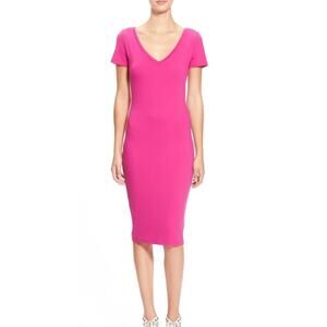 Leith Body con Pink XS  Midi Dress NEW